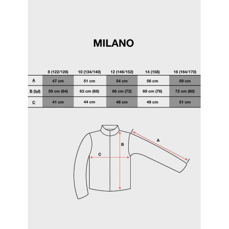 KURTKA ZIMOWA MILAN DZIEWCZYNKA