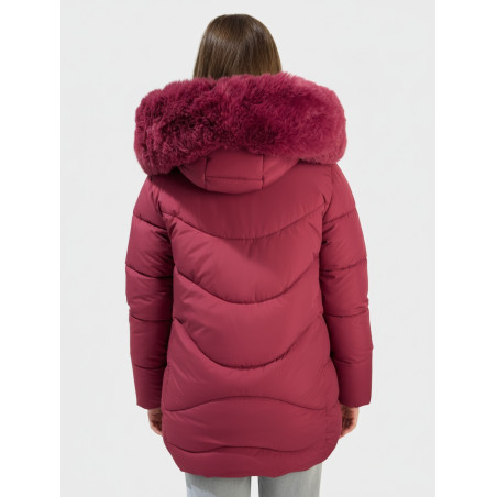 Kurtka Zimowa z Futrem dla Dziewczynki | Taliowana | Hokus Pokus