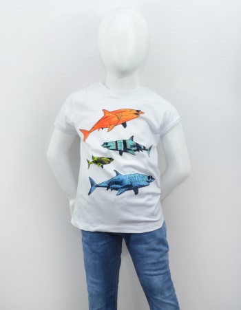 Bluzka z nadrukiem "Ryby"